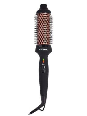 amika Ionic Round Styling Brush in Rose Gold and Black